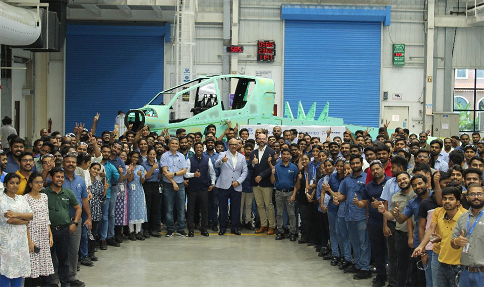 Tata Boeing Aerospace Delivers 300 AH-64 Apache Fuselages, group photo
